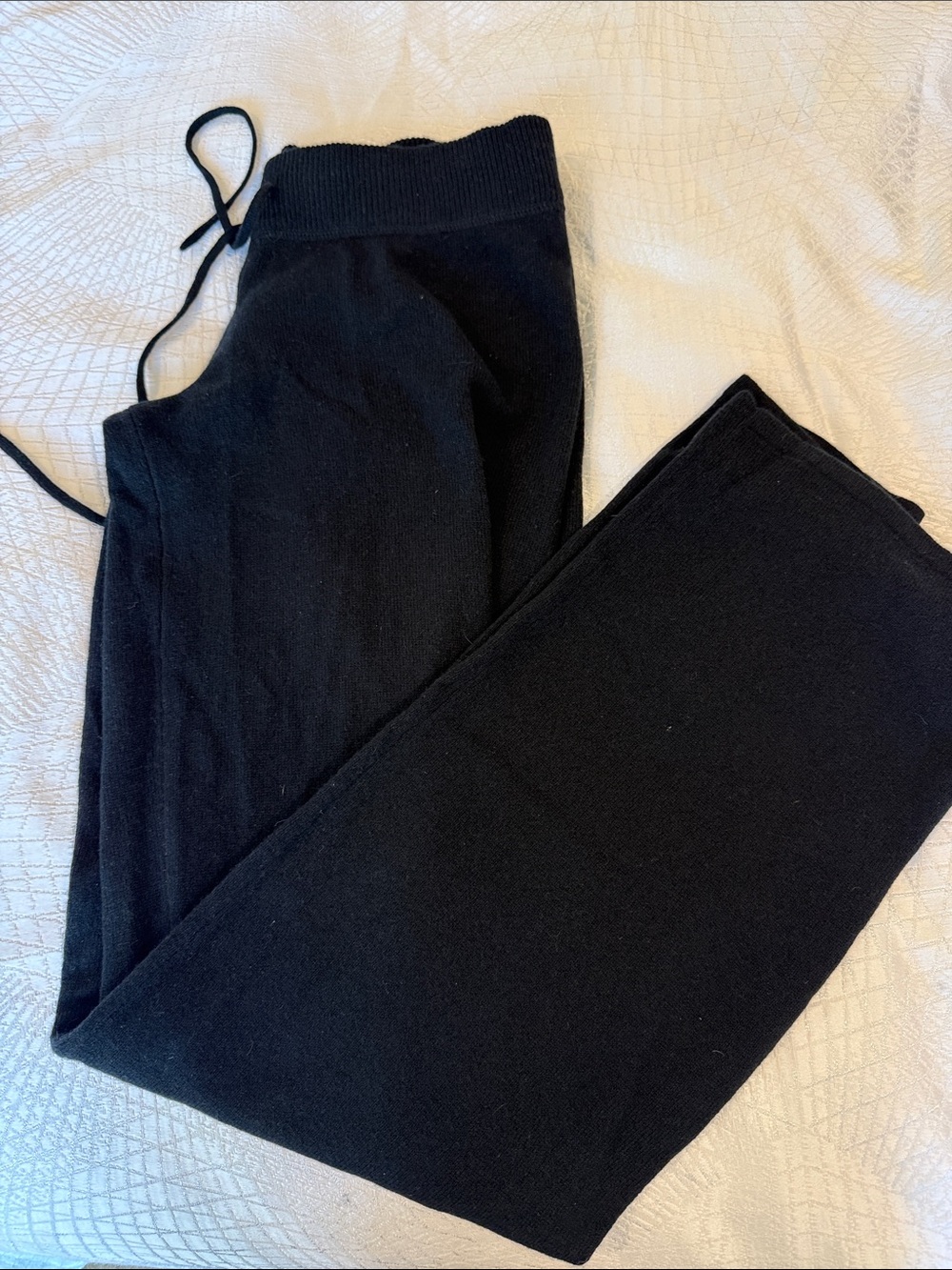 Juicy Couture Black Cashmere Knit Sweater with Pink Labels